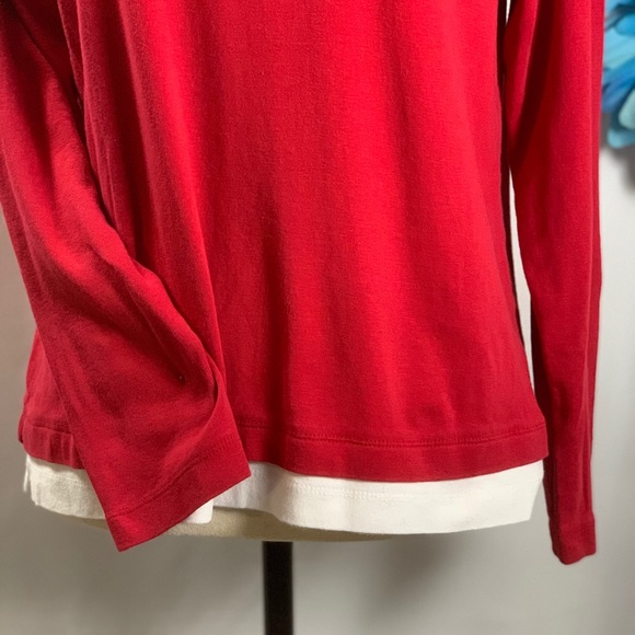 3/$10🙌White Stag Illusion Layered Long Sleeve Tee - Picture 2 of 5